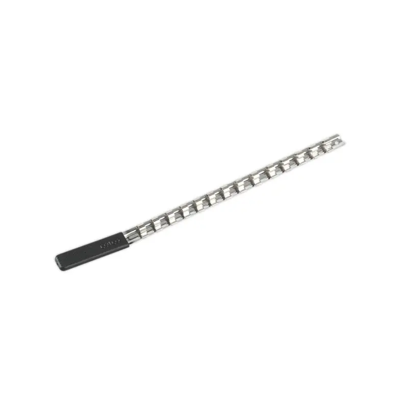 Sealey Socket Retaining Rail with 14 Clips 3/8"Sq Drive