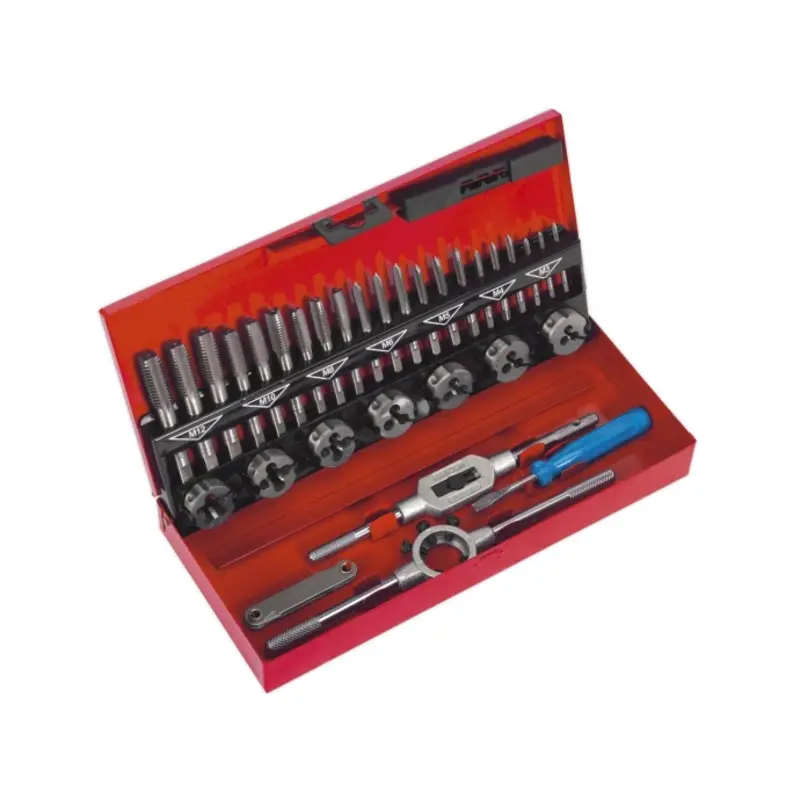 Sealey Tap & Die Set 32pc Split Dies Metric