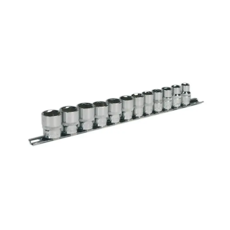 Sealey Socket Set 12pc 3/8"Sq Drive WallDrive Metric