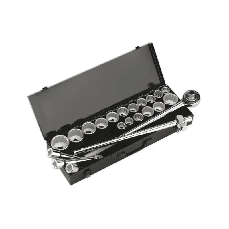 Sealey Socket Set 22pc 3/4"Sq Drive 12-point WallDrive