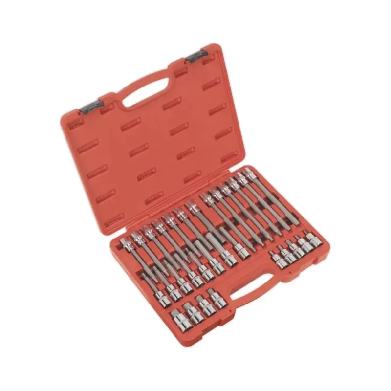 Sealey Hex Socket Bit Set 30pc 1/2"Sq Drive