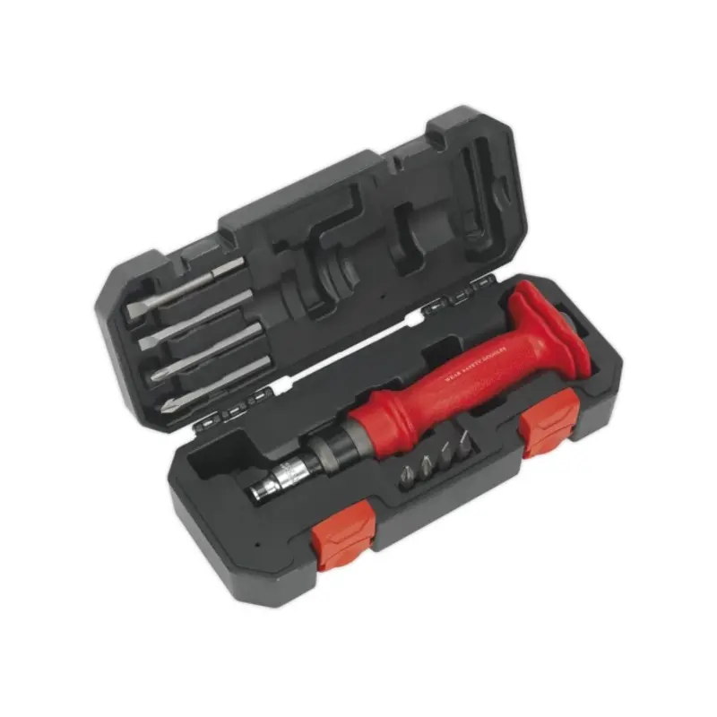 Sealey Impact Driver Set 10pc Heavy-Duty Protection Grip