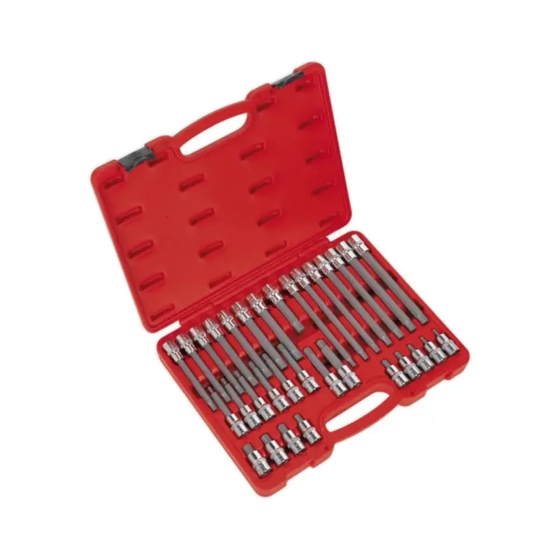 Sealey Ribe Socket Bit Set 32pc 1/2"Sq Drive