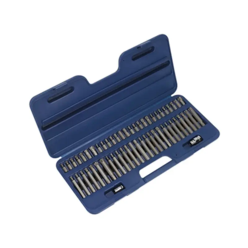 Sealey Security TRX-Star*/Hex/Ribe/Spline Bit Set 56pc 3/8" & 1/2"Sq Drive