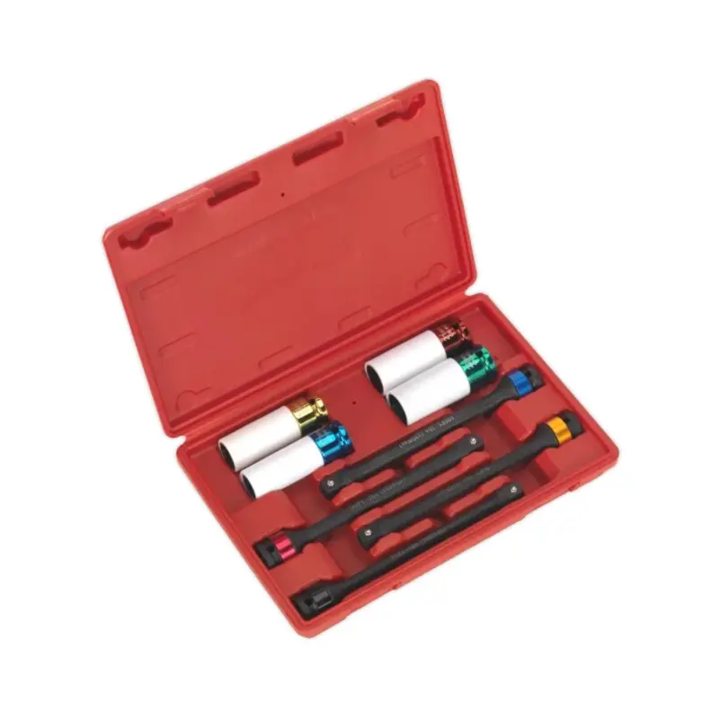 Sealey Torque Stick & Aluminium Wheel Impact Socket Set 8pc 1/2"Sq Drive