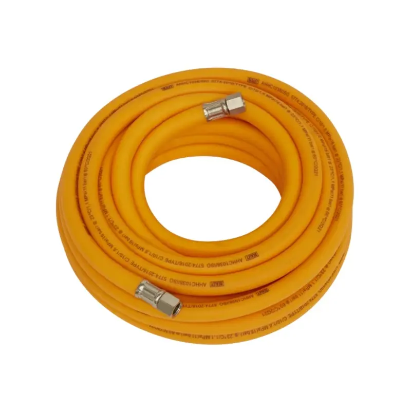 Sealey Air Hose 10m x 10mm Hybrid High-Visibility with 1/4"BSP Unions