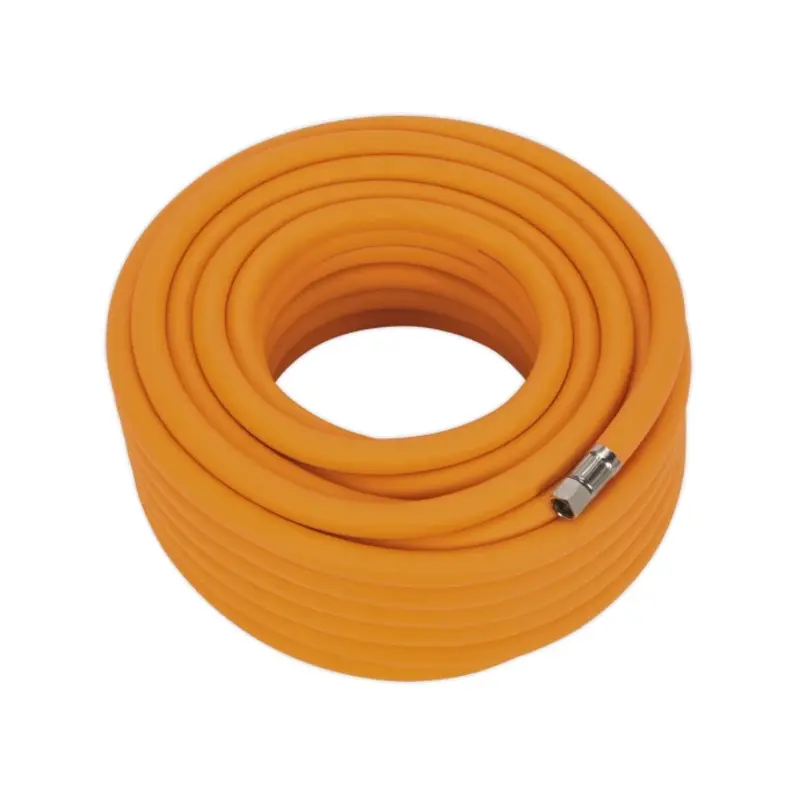 Sealey Air Hose 20m x 10mm Hybrid High-Visibility with 1/4"BSP Unions
