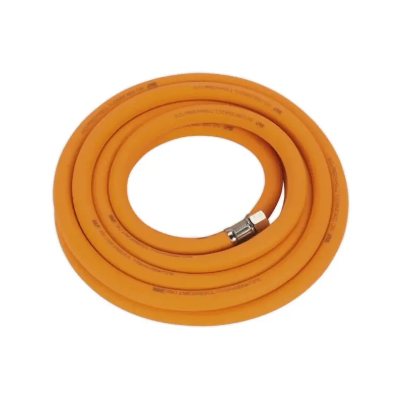 Sealey Air Hose 5m x 10mm Hybrid High-Visibility with 1/4"BSP Unions