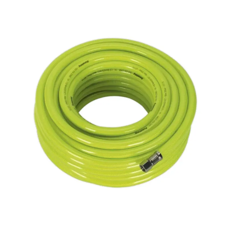 Sealey Air Hose High-Visibility 20m x 8mm with 1/4"BSP Unions