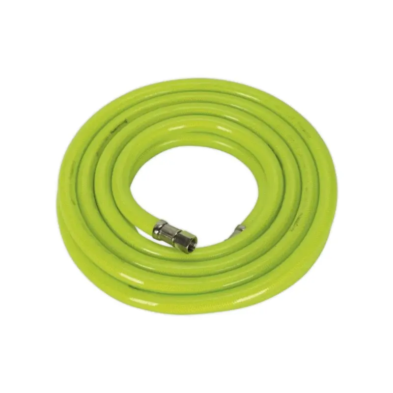 Sealey Air Hose High-Visibility 5m x 10mm with 1/4"BSP Unions