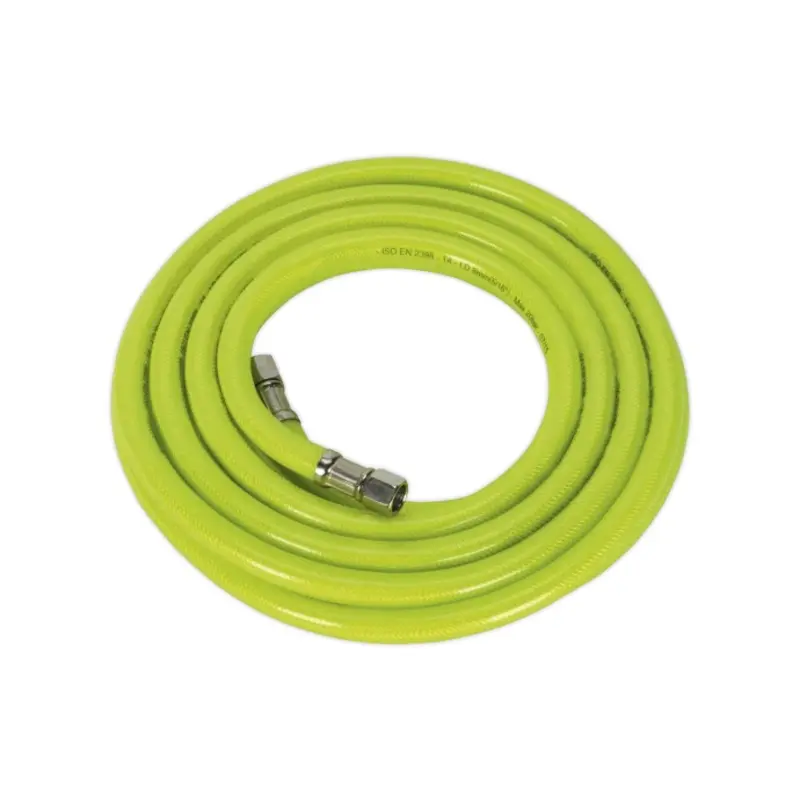Sealey Air Hose High-Visibility 5m x 8mm with 1/4"BSP Unions