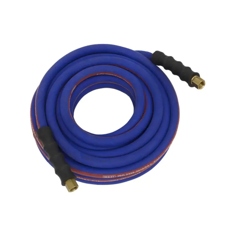 Sealey Air Hose 10m x 10mm with 1/4"BSP Unions Extra-Heavy-Duty