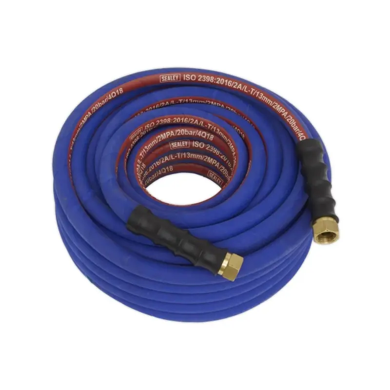 Sealey Air Hose 20m x 13mm with 1/2"BSP Unions Extra-Heavy-Duty