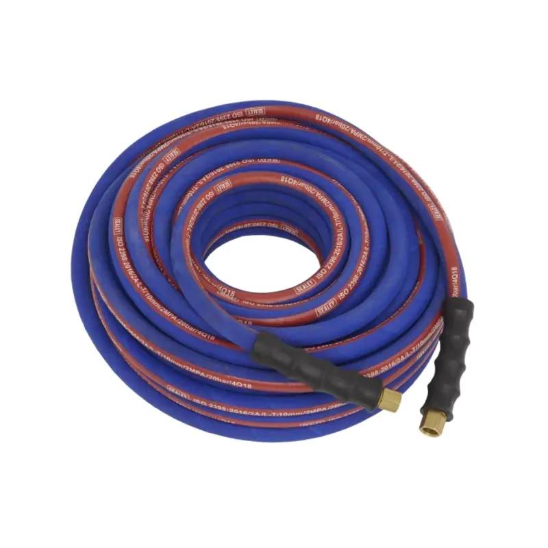 Sealey Air Hose 20m x 8mm with 1/4"BSP Unions Extra Heavy-Duty