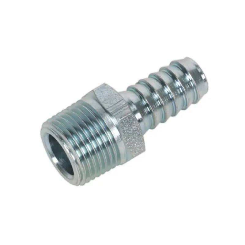 Sealey Screwed Tailpiece Male 3/8"BSPT - 3/8" Hose Pack of 5