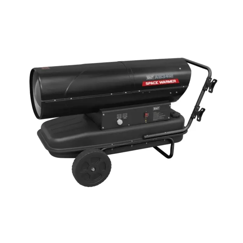 Sealey Space Warmer Kerosene/Diesel Heater 340,000Btu/hr with Wheels