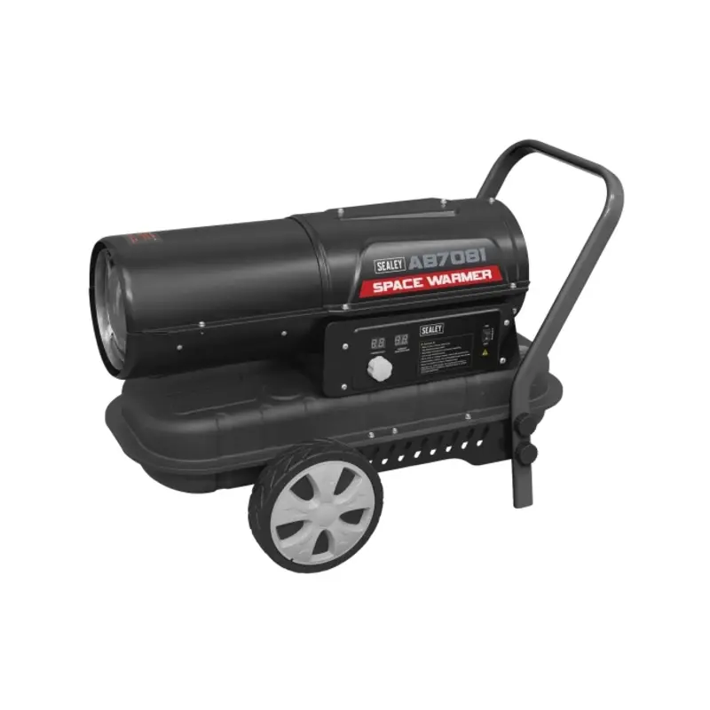 Sealey Space Warmer Kerosene/Diesel Heater 70,000Btu/hr with Wheels
