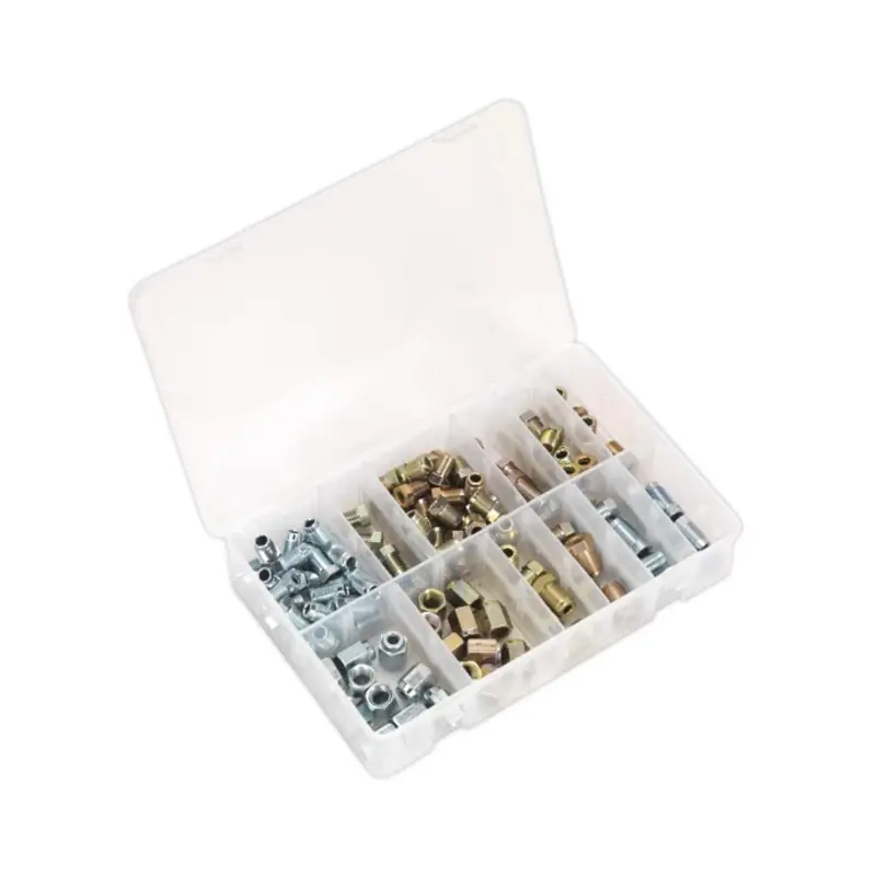 Sealey Brake Pipe Nut Assortment 200pc - Metric & Imperial