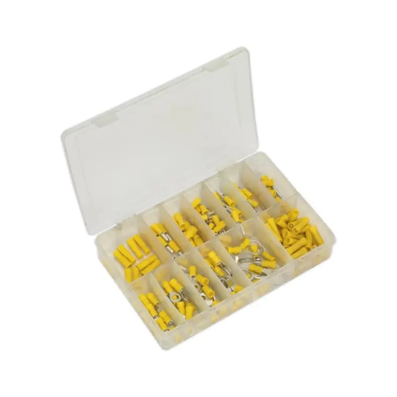 Sealey Crimp Terminal Assortment 140pc Yellow