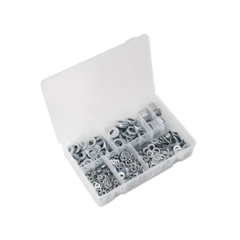 Sealey Flat Washer Assortment 1070pc M5-M16 Form A Metric