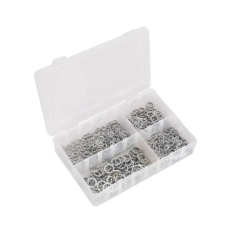 Sealey Lock Washer Assortment 1000pc Serrated Internal M5-M10 Metric