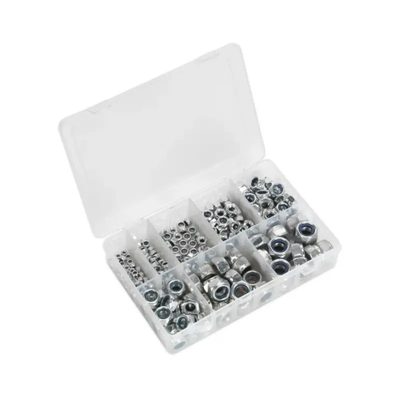 Sealey Nylon Locknut Assortment 255pc M4-M16