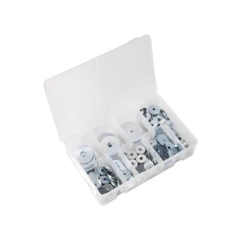 Sealey Repair Washer Assortment 240pc M5-M10 Metric Zinc Plated