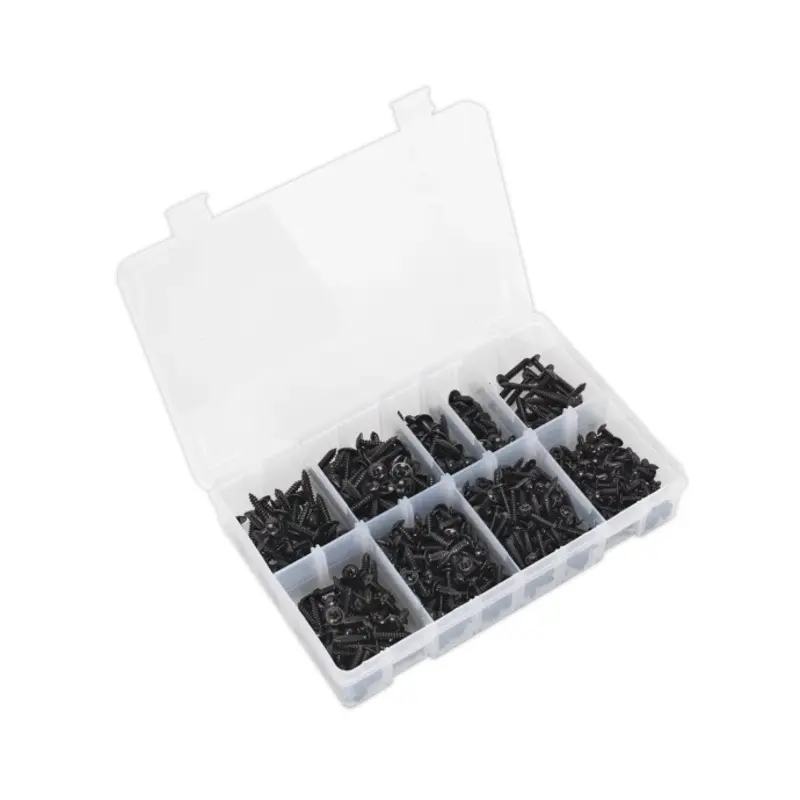 Sealey Self-Tapping Screw Assortment 700pc Flanged Head