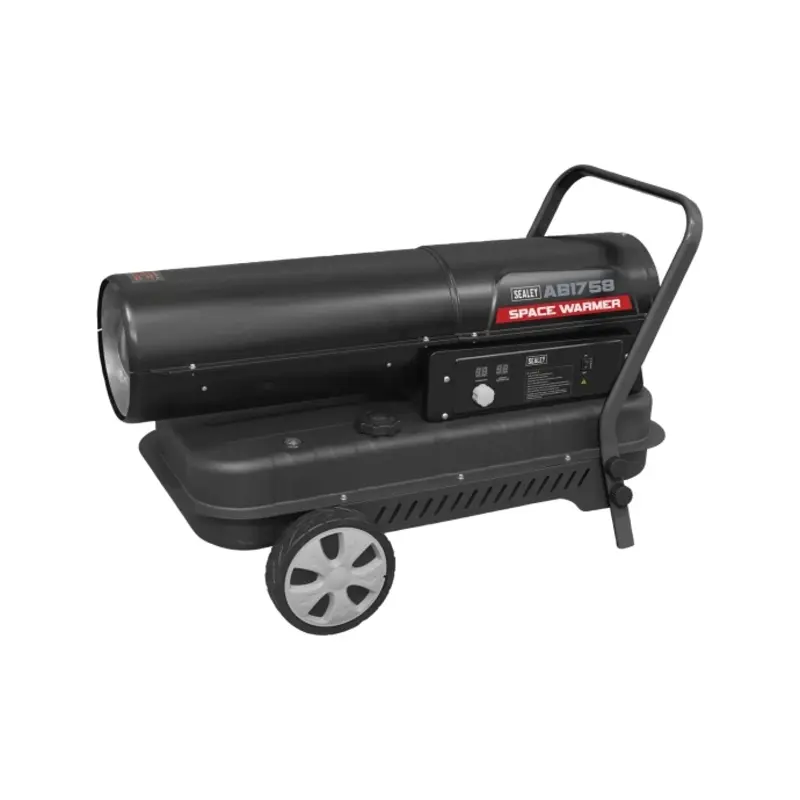 Sealey Space Warmer Kerosene/Diesel Heater 175,000Btu/hr with Wheels