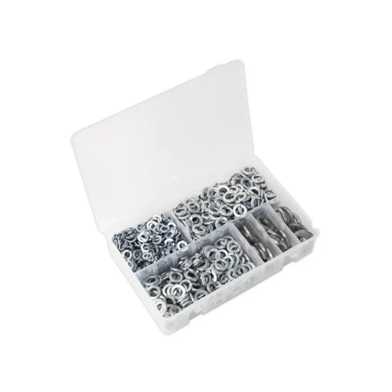 Sealey Spring Washer Assortment 1010pc DIN 127B M6-M16 Metric Zinc