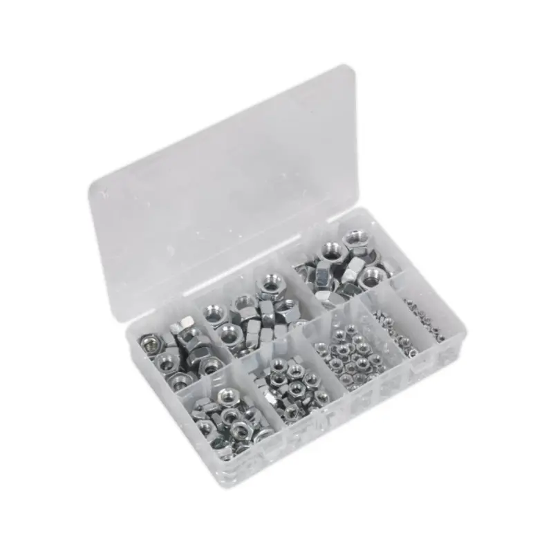 Sealey Steel Nut Assortment 255pc M4-M16 Metric