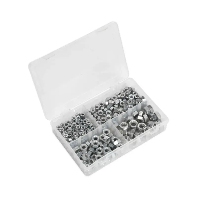 Sealey Steel Nut Assortment 320pc 1/4"-1/2"UNF