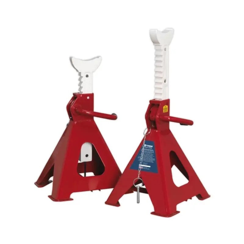 Sealey Axle Stands (Pair) 5 Tonne Capacity per Stand Auto Rise Ratchet