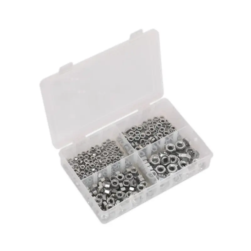 Sealey Steel Nut Assortment 370pc M5-M10 Metric