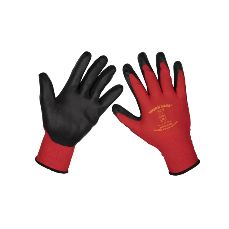 Sealey Flexi Grip Nitrile Palm Gloves (X-Large) - Pair