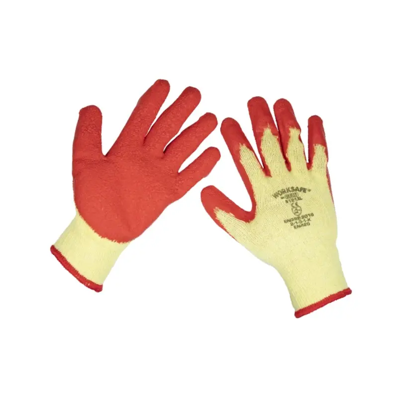 Sealey Super Grip Knitted Gloves Latex Palm (X-Large) - Pair
