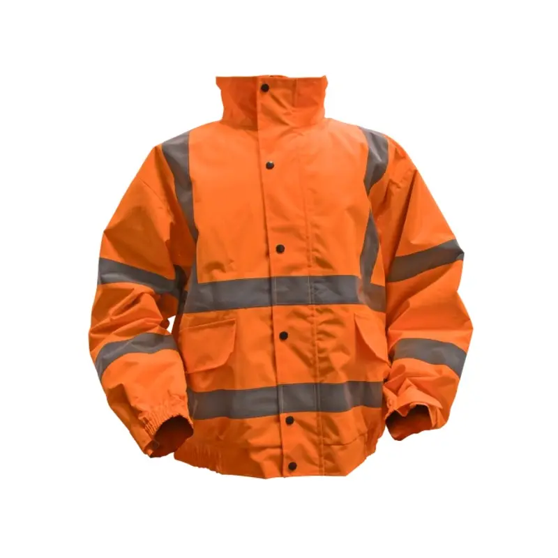 Sealey Hi-Vis Orange Jacket with Quilted Lining & Elasticated Waist - Large
