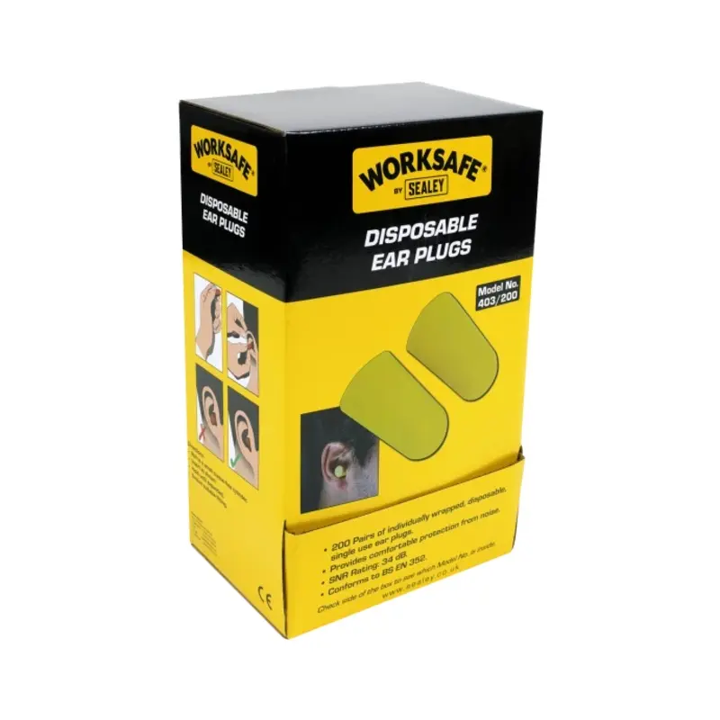Sealey Ear Plugs Disposable - 200 Pairs