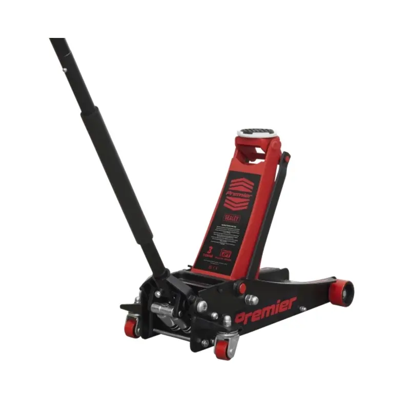 Sealey Trolley Jack 3 Tonne Low Profile Rocket Lift Red
