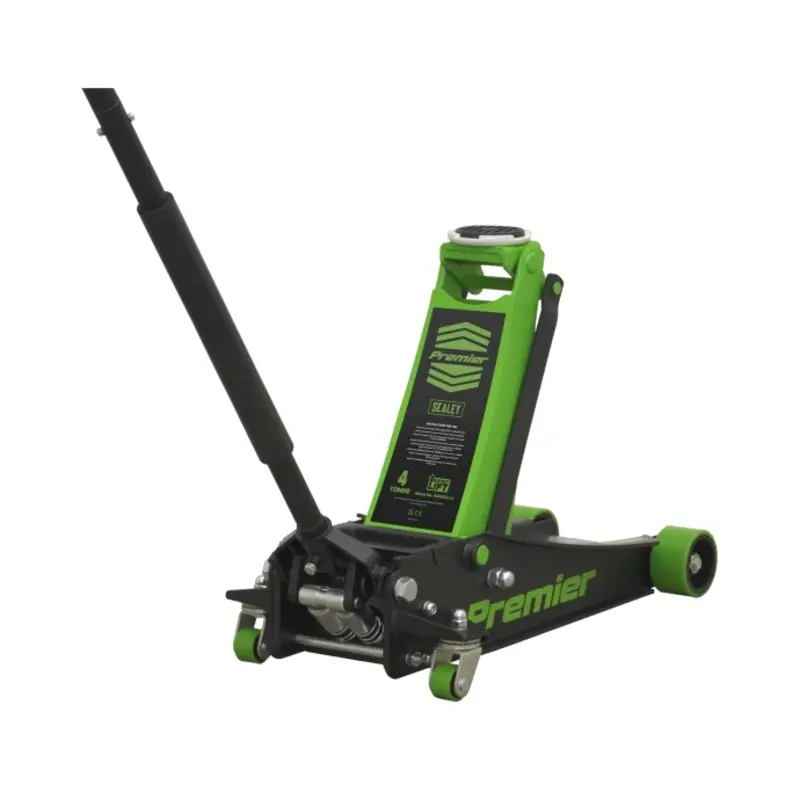 Sealey Trolley Jack 4 Tonne Low Profile Rocket Lift Green