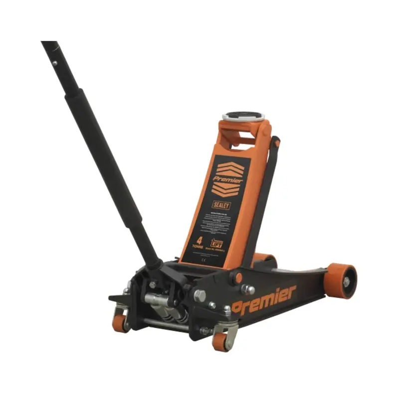 Sealey Trolley Jack 4 Tonne Low Profile Rocket Lift Orange