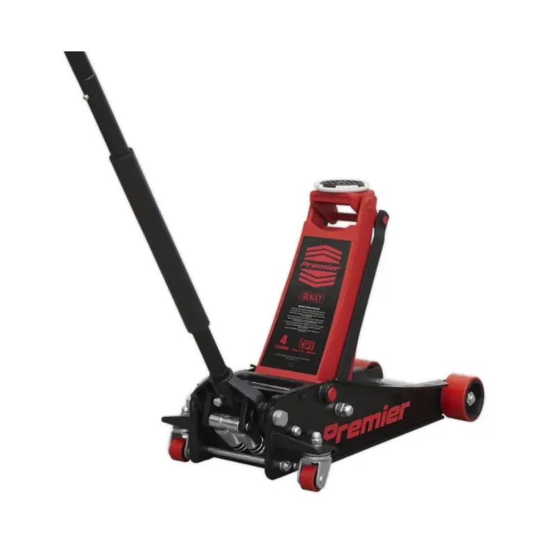 Sealey Trolley Jack 4 Tonne Low Profile Rocket Lift Red