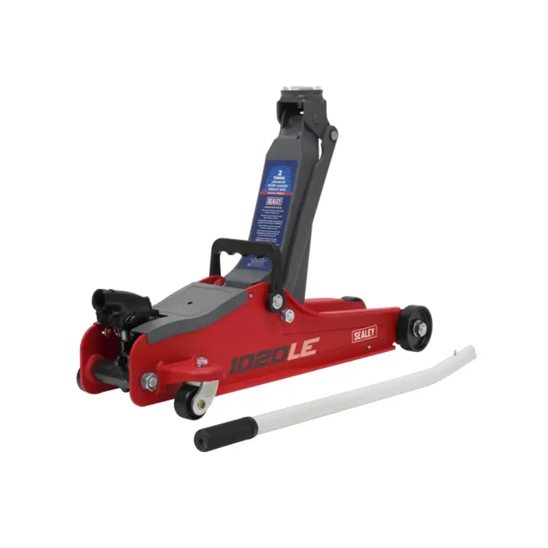 Sealey Trolley Jack 2 Tonne Low Profile Short Chassis - Red