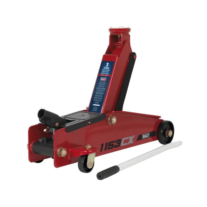 Sealey Trolley Jack 3 Tonne Long Reach Heavy-Duty