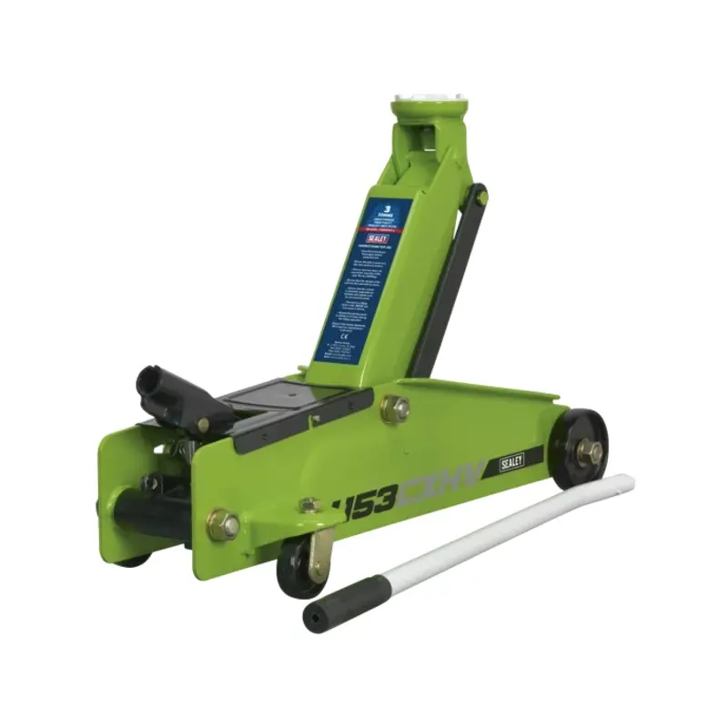 Sealey Trolley Jack 3 Tonne Long Reach Heavy-Duty Hi-Vis