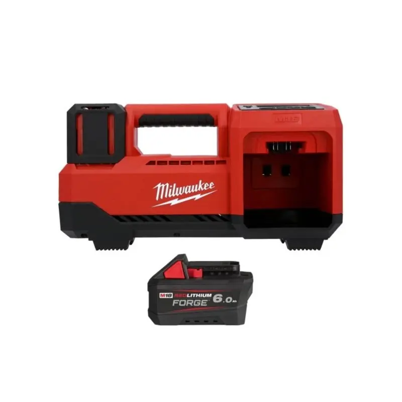 Milwaukee M18BI 18V Cordless Tyre Inflator With 1 x 6.0Ah Battery