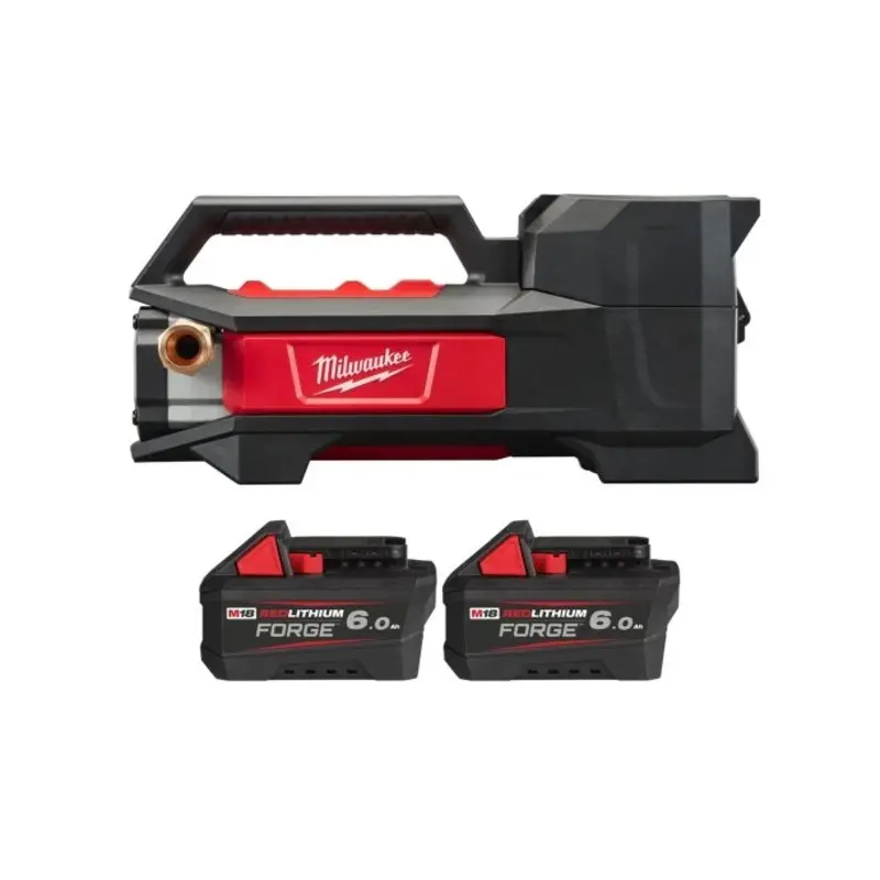 Milwaukee M18BTP 18V Cordless Transfer Pump With 2 x 6.0Ah Batteries