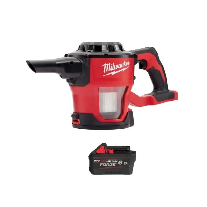 Milwaukee M18CV 18v M18 Cordless Compact Hand Vacuum With 1 x 6.0Ah Battery