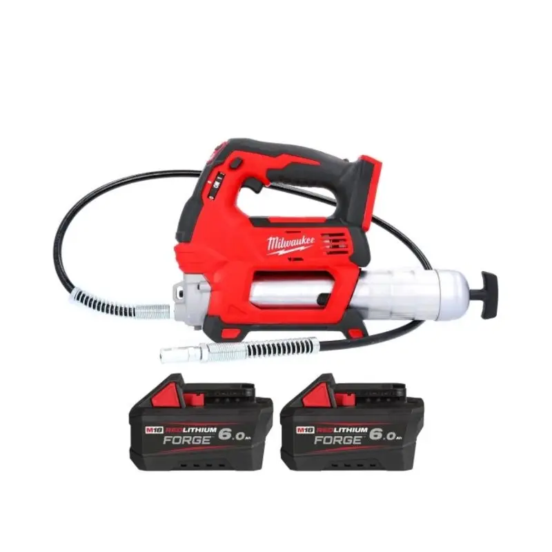 Milwaukee M18GG 18V Cordless Grease Gun With 2 x 6.0Ah Battery