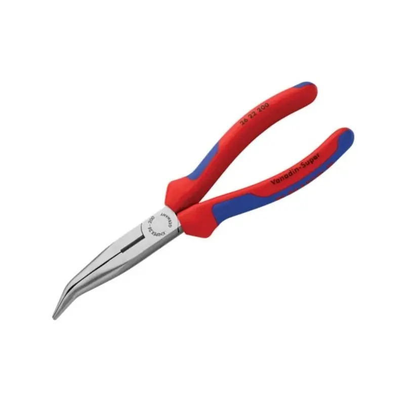 KNIPEX Multi-Component Grip Bent Snipe Nose Side Cutting Pliers - 200mm (8in)